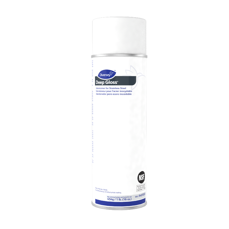 DEEP GLOSS S/S CLEANER WATER BASED 12/16OZ/CS
